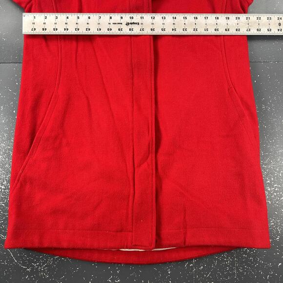 Pendleton Wool Jacket Womens Medium Red Cascade Campbell Glacier Stripe Lining - Picture 8 of 13
